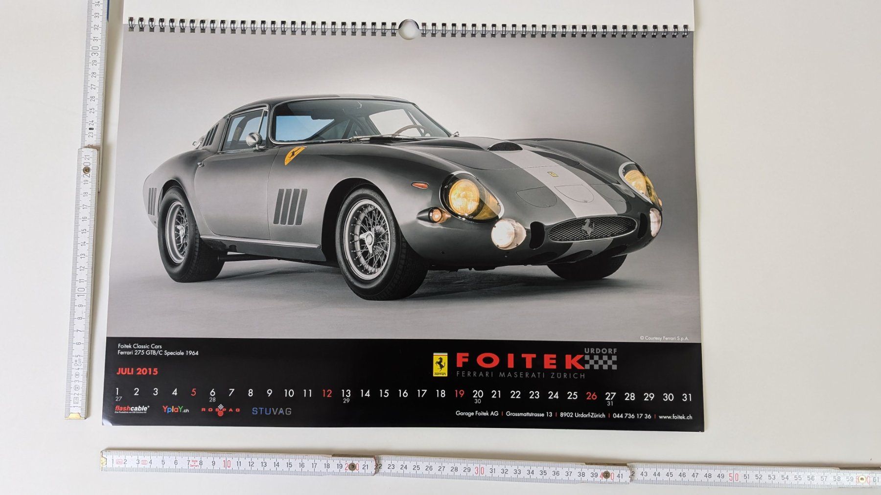 Calendari: Foitek Ferrari Maserati Kalender 2015 – Usato da Zürich venduto da 1.Simon 4