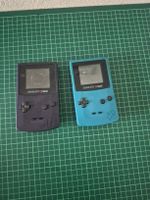 2 Nintendo Game Boy Color Console Set Teal and Purple Defekt