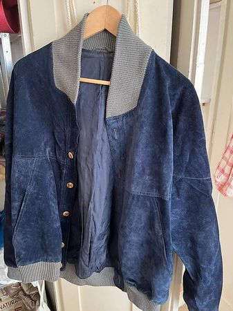 Beautiful blue suede jacket M/L