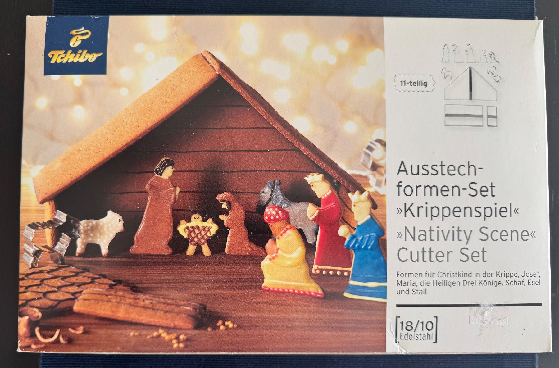 Tchibo Teglie da forno: Tchibo Ausstechformen-Set "Krippenspiel" Neuwertig – Nuovo e nell'imballaggio originale da Mellingen venduto da Matabooth