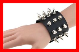 Nietenband Stachelband Lederband breit Gothic Heavy Metall