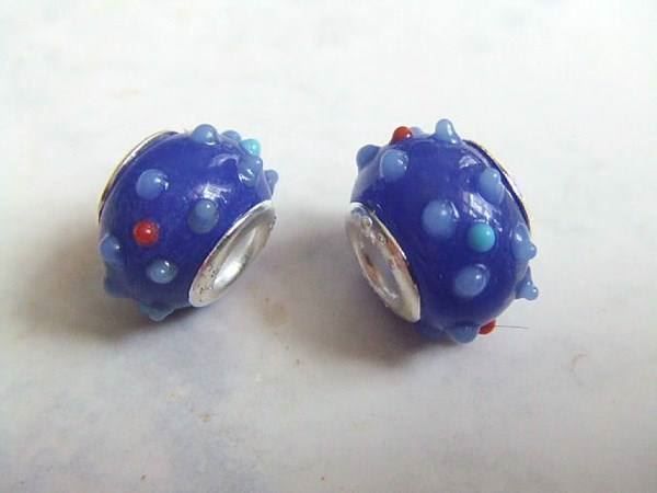 Perle (finte): Glasperle  blau 925 Sterling Silver – Nuovo (secondo la descrizione) da Alpnachstad venduto da perlengaby