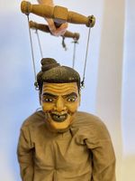 Lebensgrosse, antike Marionette aus Burma