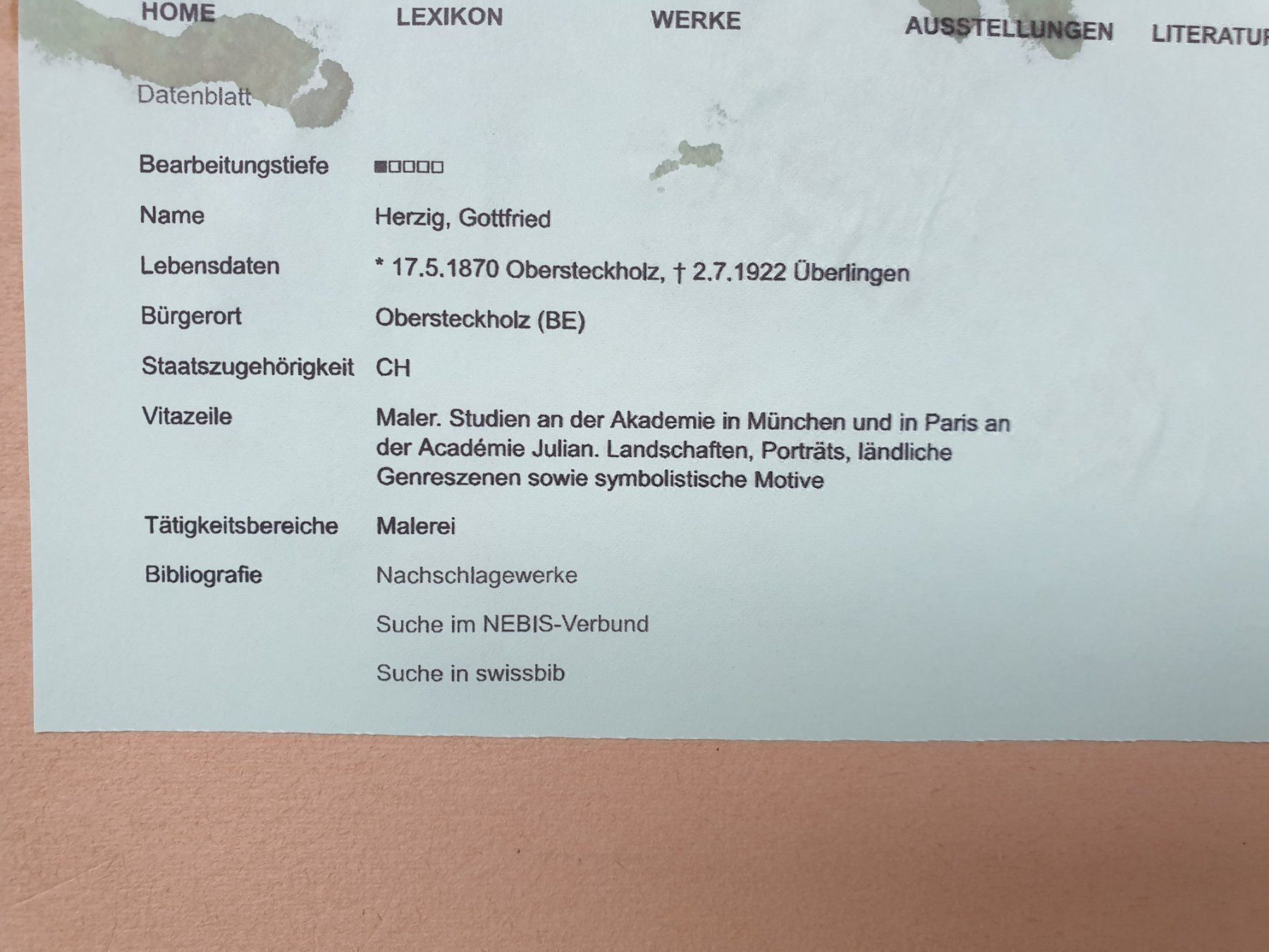 Dipinti: Aquarelle / Gottfried Herzig – Usato da Zürich venduto da B-Rock 6