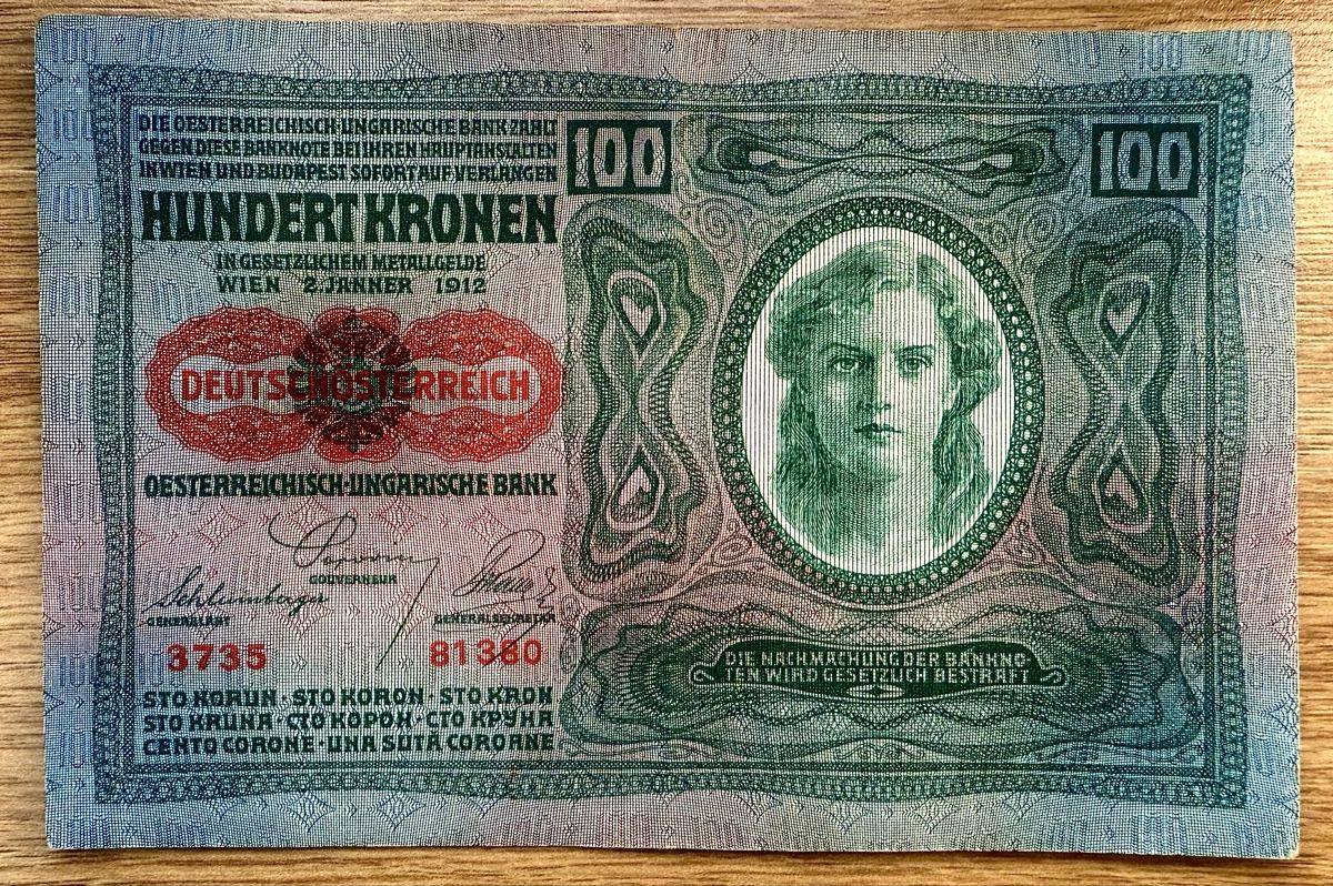 Banconote: 100 Kronen Österreichisch 1912!!! – Usato da Oberentfelden venduto da NunoLouro