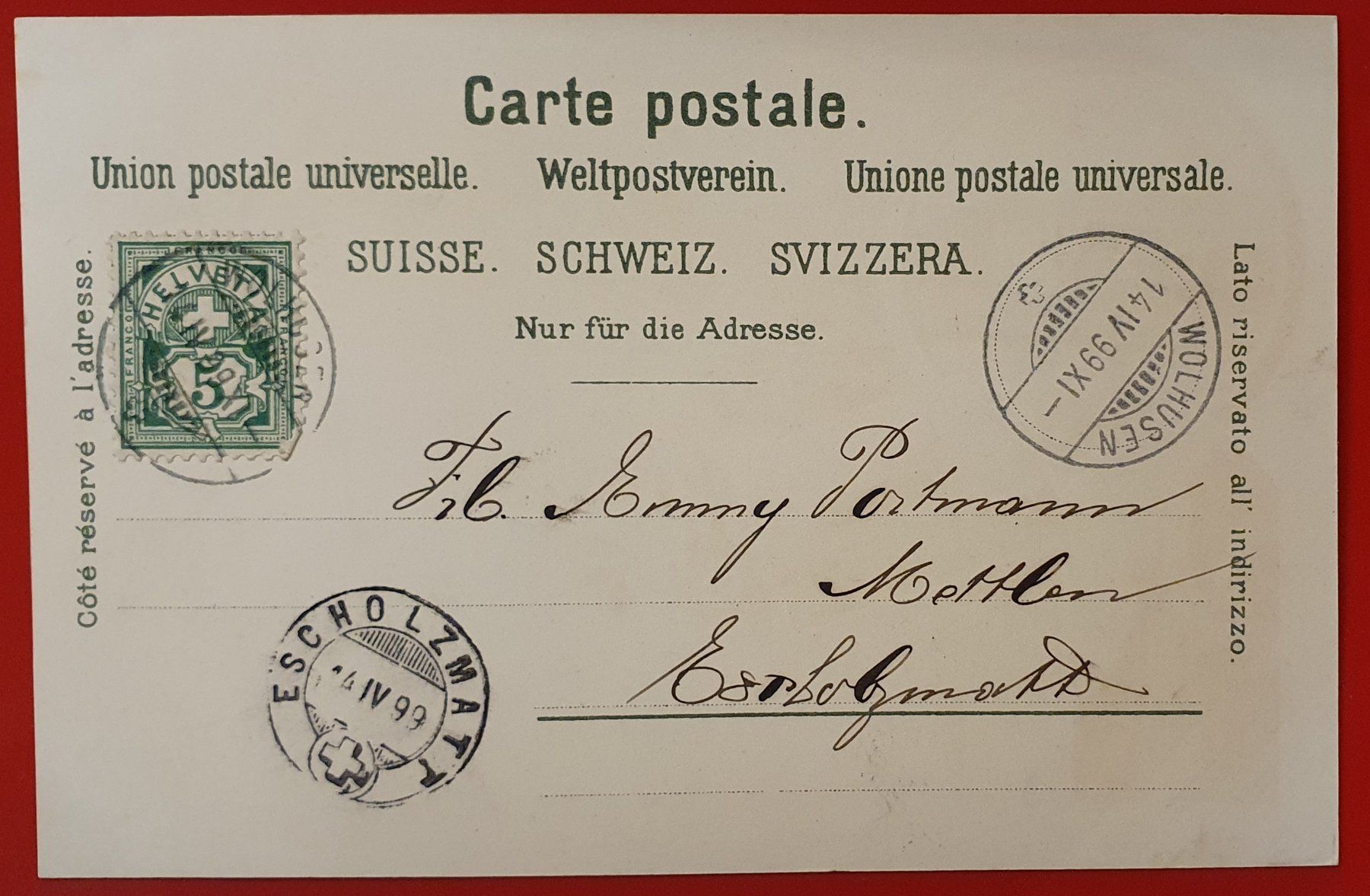 Cartoline postali: Gruss aus Arth 1899 – Usato da Kreuzlingen venduto da Rschweiz1 1
