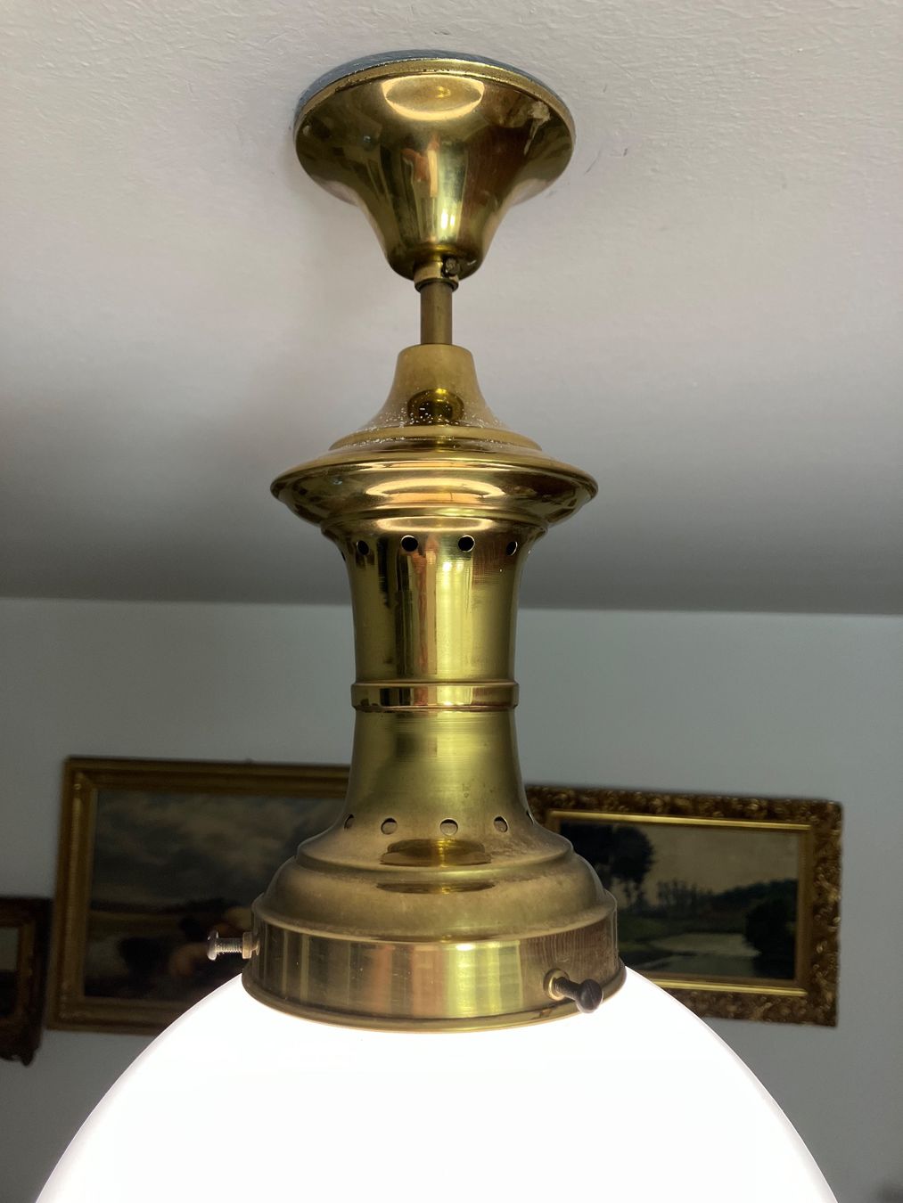 Kronleuchter & Deckenlampen: Opalin Deckenlampe Top Zustand H.50cm – Gebraucht aus Zürich von otomado 6