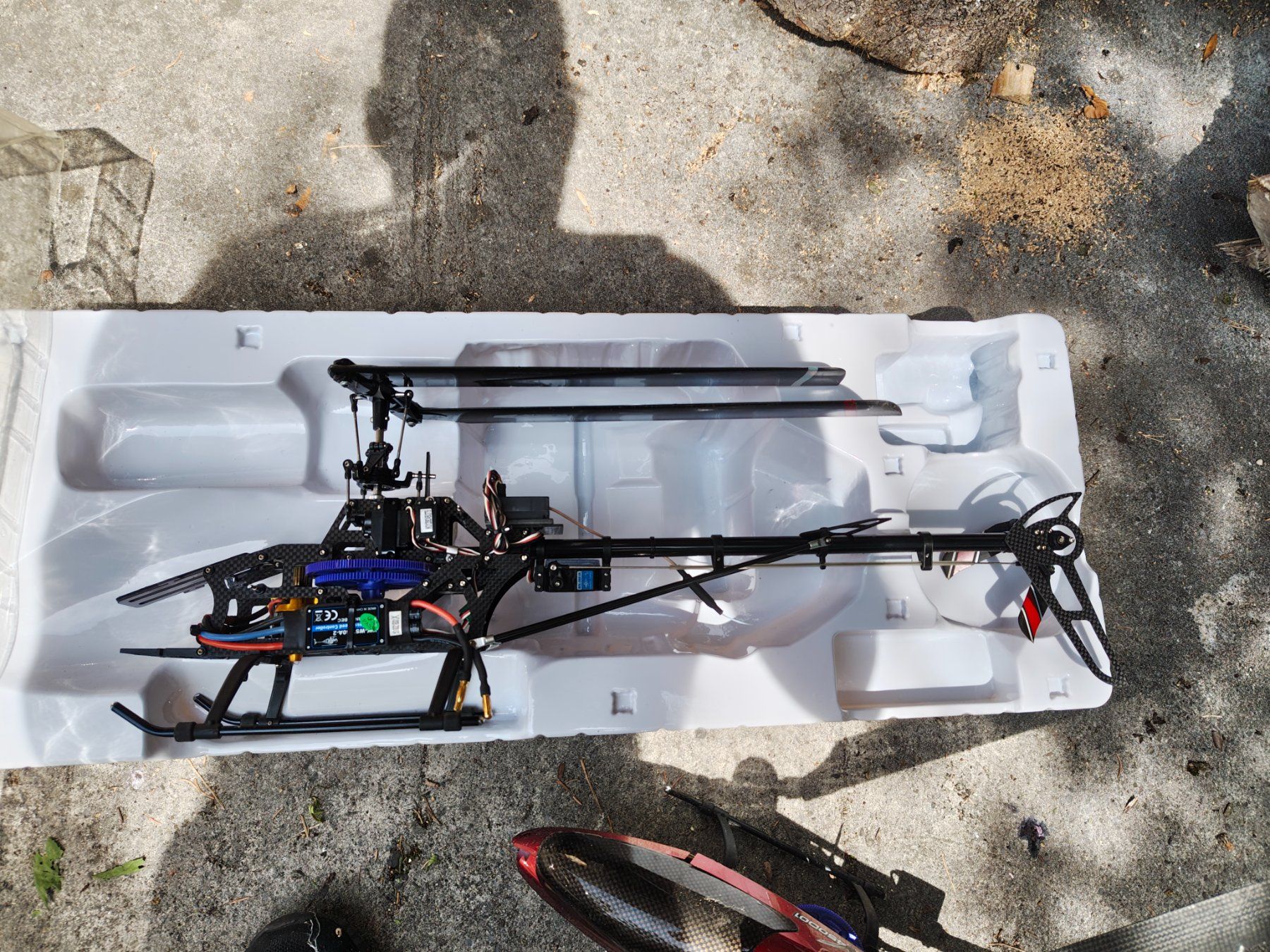 Modellismo RC: RC Helikopter, Carbon Fiber Rumpf – Usato da Rapperswil SG venduto da Dosch92