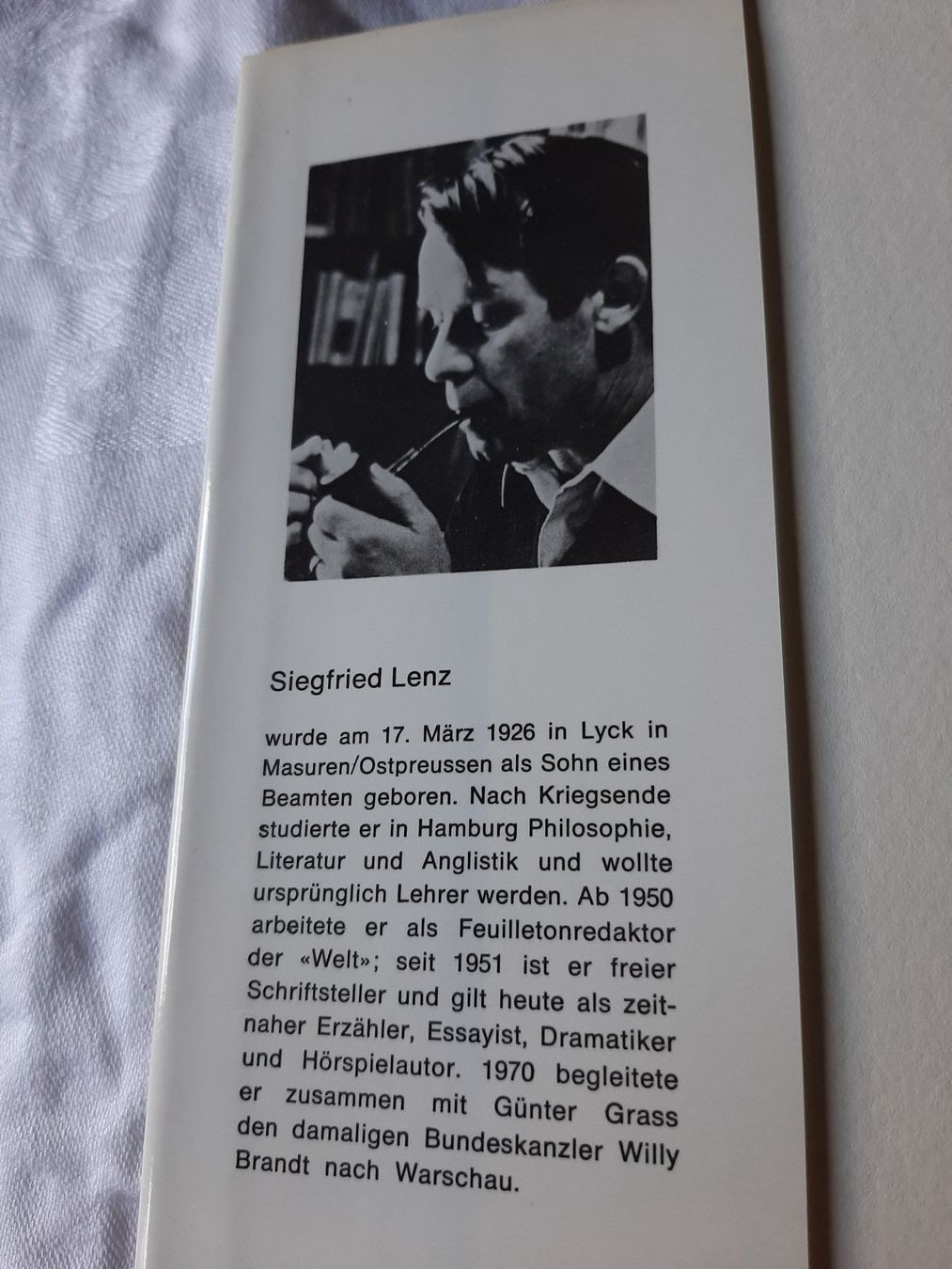 Libri: Siegfried Lenz: Das Vorbild. Roman – Usato da Basel venduto da kouki51 2