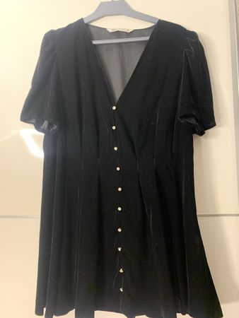 Tunique Zara velours noir taille XXL occasion