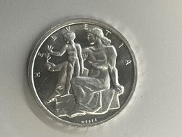 5 Fr. Silber Schweiz Verfassung 1948