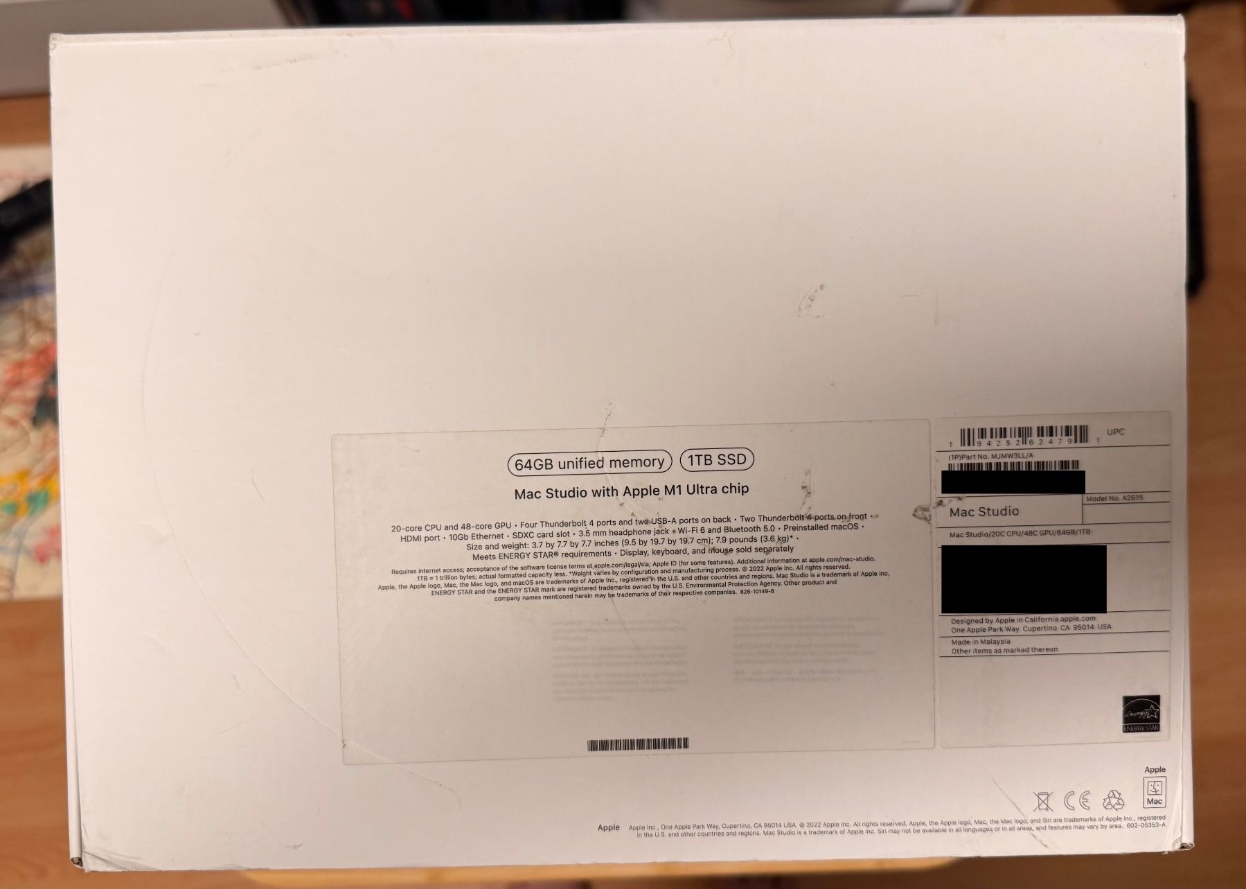 Apple PCs: Apple Mac Studio M1 Ultra 64 GB RAM 1 TB SSD 20 CPU 48 GPU – D'occasion à Steinhausen par rbucher82 5