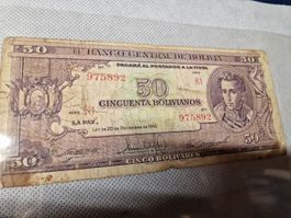 Banknote Bolívia 1945