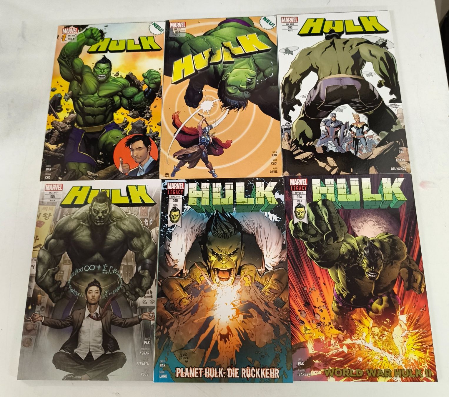 Comics: 6 Hulk Comics Marvel – Gebraucht aus Basel von bk_brockibasel