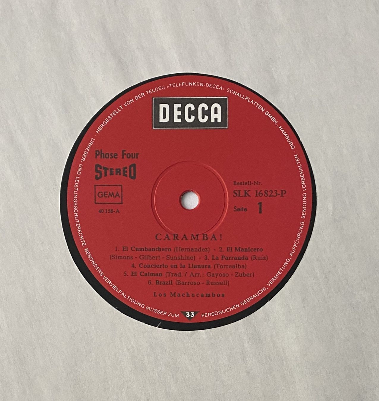 Schallplatten: Los Machucambos, Caramba! – Gebraucht aus Flums von Empe1 2