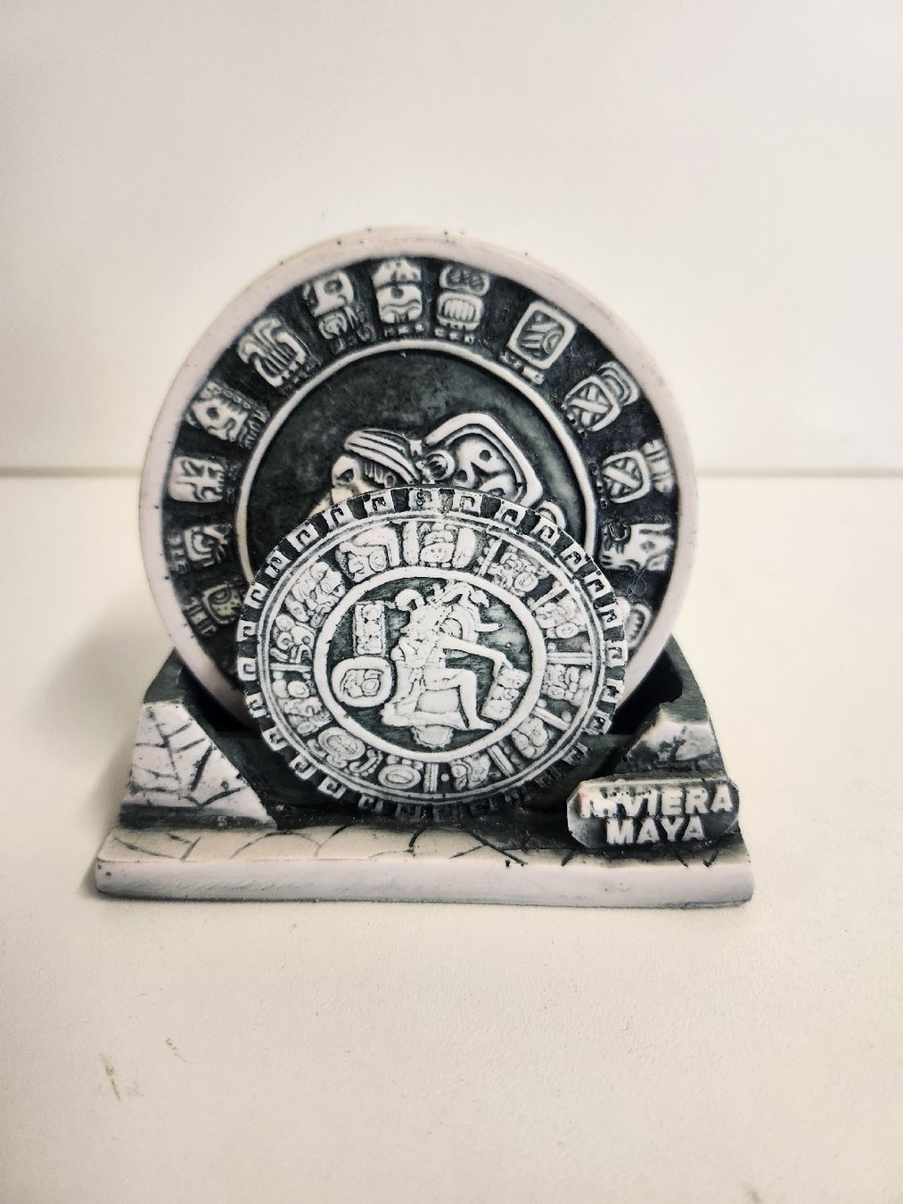 Sottobicchieri: 6 Maya Untersetzer mit Halterung, Riviera Maya – Nuovo e nell'imballaggio originale da Tuggen venduto da Zweitechanceboutique
