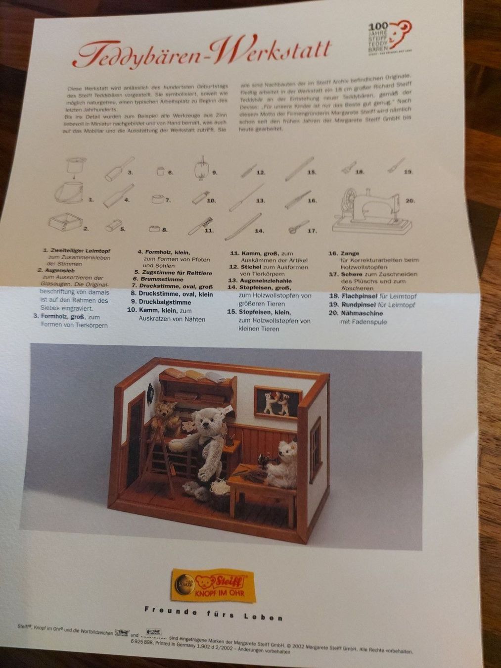 Steiff Spielzeuge: Steiff Teddybären-Werkstatt Nr. 00582 – Neu (gemäss Beschreibung) aus Rüderswil von leopaul01 3
