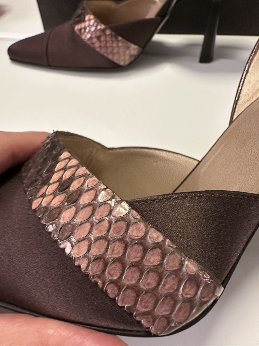 Gucci Scarpe da donna: Gucci Pumps Satin Python brown 38.5 size  – Nuovo e nell'imballaggio originale da Zürich venduto da LoveFashion76 3