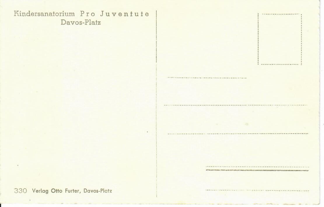 Cartoline postali: Kindersanatorium Pro Juventute Davos-Platz – Usato da Hochdorf venduto da Ziegel-16 1