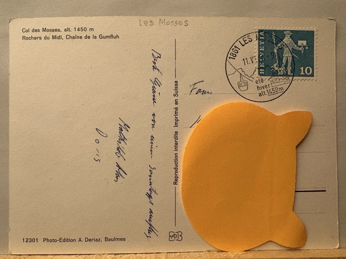Cartoline postali: AK von Col des Mosses – Usato da Rümlang venduto da Kartenpost1 1