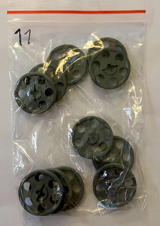 Lego 11 x Technic Wedge Belt Wheel (Pulley) - 4185 (Gebraucht) in ...