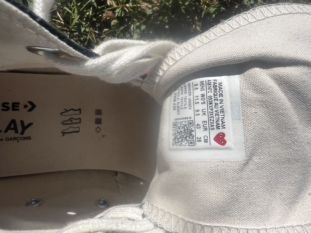 Comme Des Garcons Scarpe da uomo: Converse Chuck All Star High CDG Play Gr. 43 – Usato da Uhwiesen venduto da maflo2 3