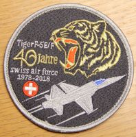 40 Jahre Tiger F-5E/F 1978 - 2018 Badge Schweizer Luftwaffe