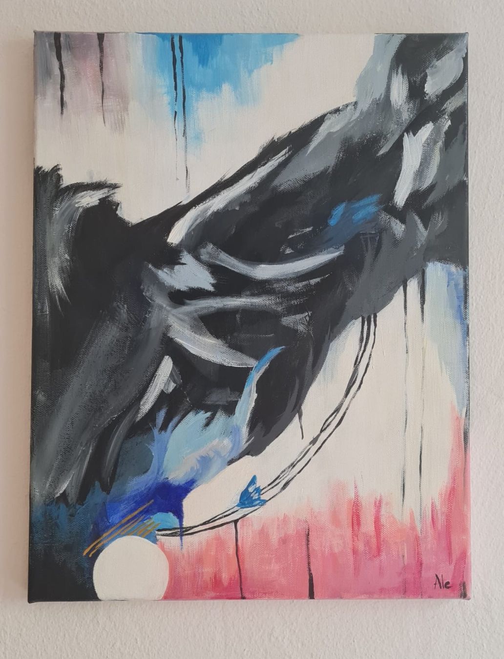 Gemälde: Original Acrylbild "Universe 2" 42x30 cm – Neu (gemäss Beschreibung) aus Zürich von Ale_2bly