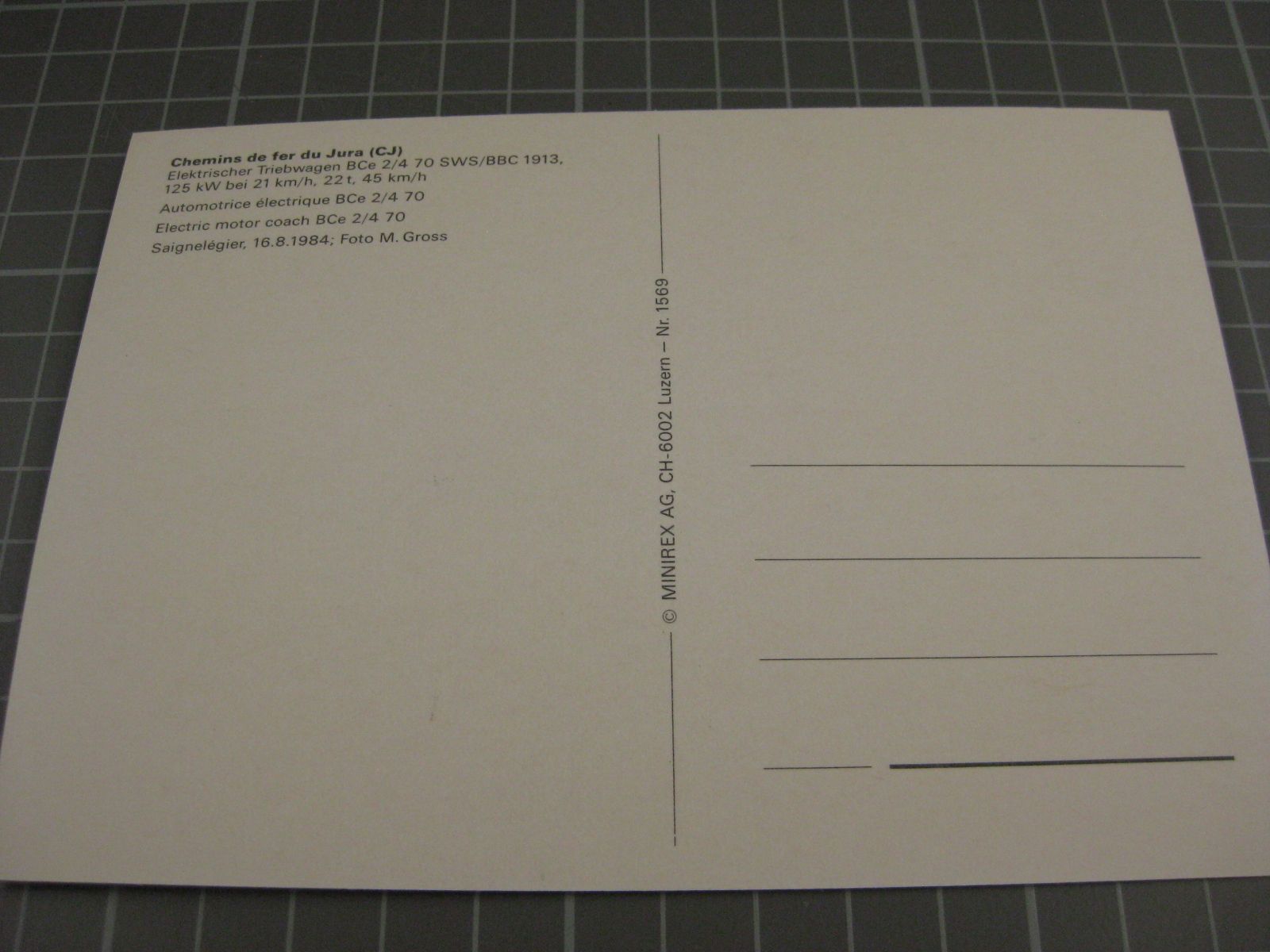 Cartoline postali: AK Saignelégier mit Zug – Usato da Malters venduto da Marosko 1