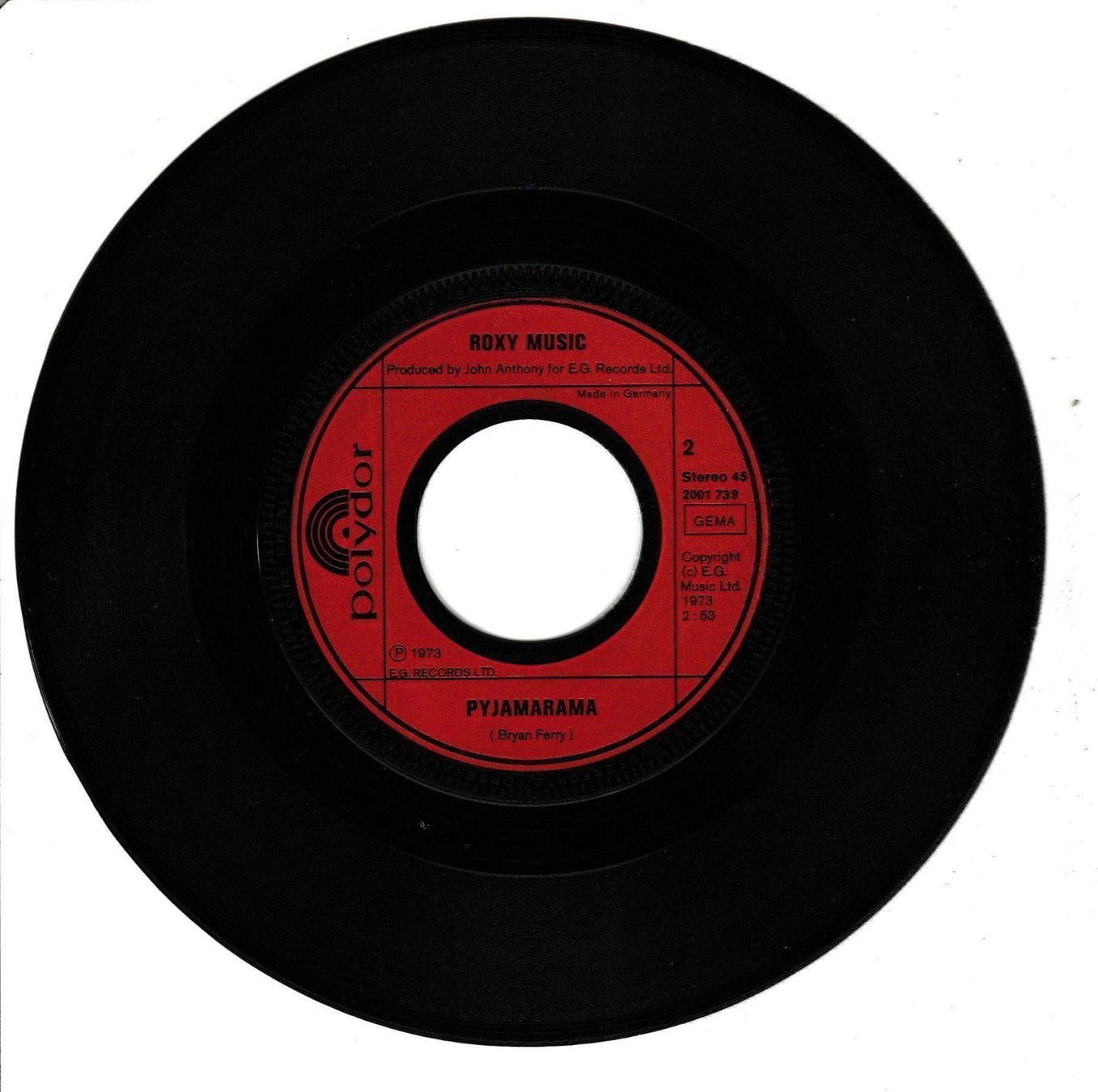 Vinyles: Roxy Music - Virginia Plain 7" Vinyl 1972 – D'occasion à Tübach par JamesStone 3