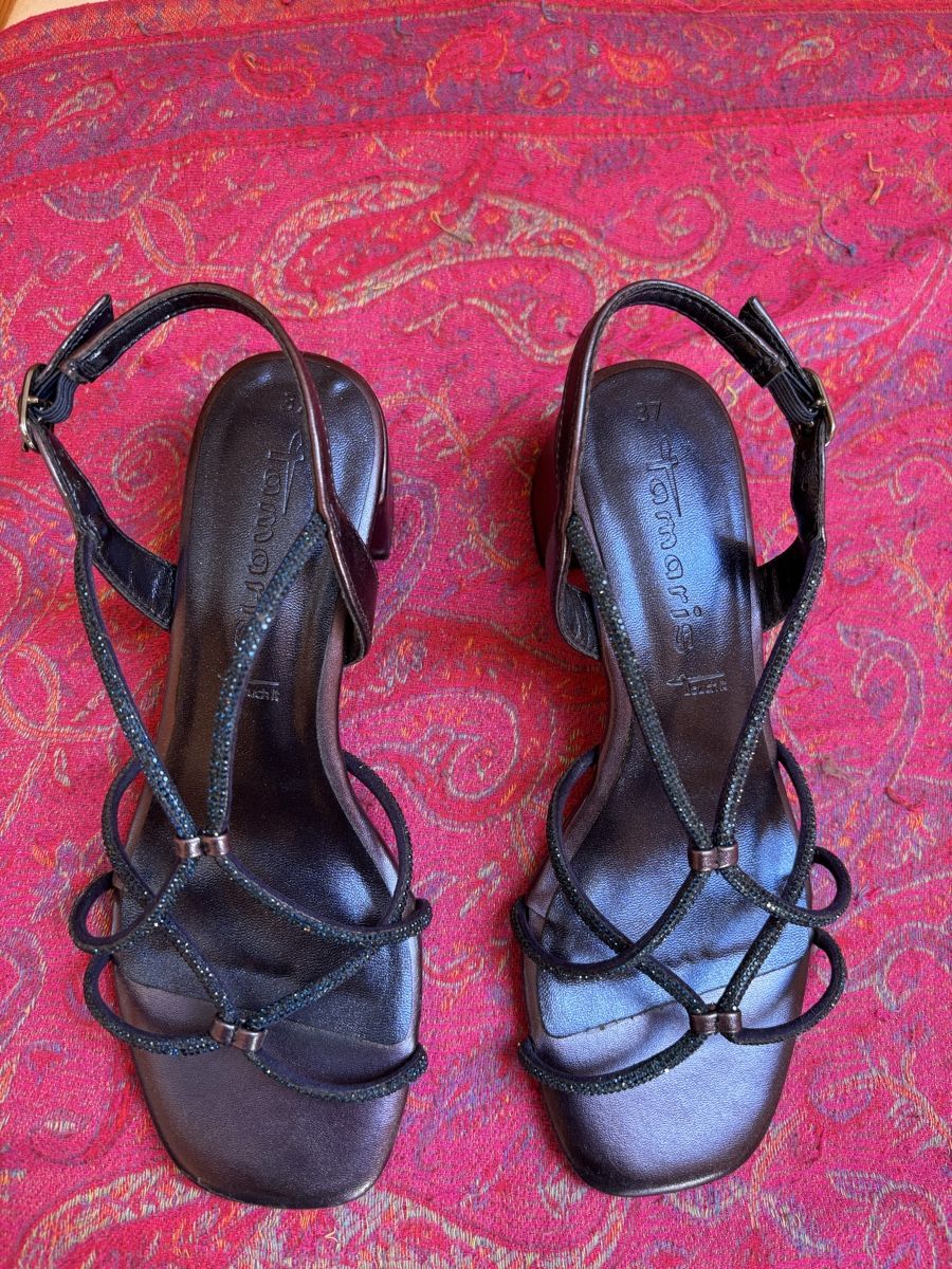Tamaris Scarpe da donna: Riemensandalette | Gr.37 | Tamaris - navy – Usato da Jegenstorf venduto da vanisaem