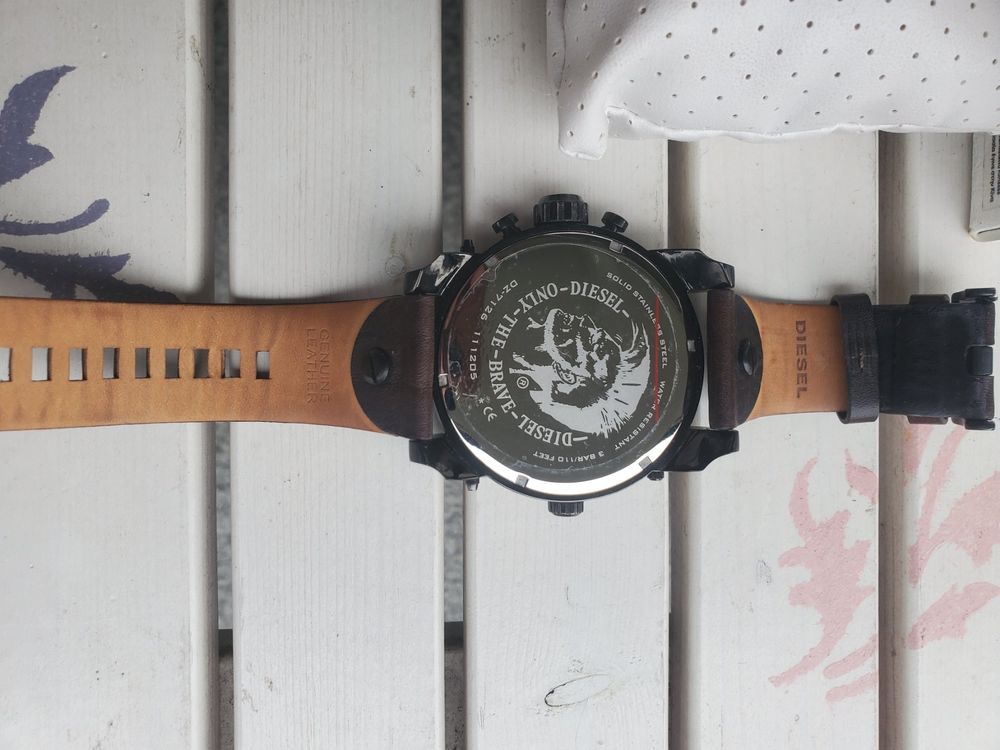 Diesel Herrenuhr Big Daddy Chronograph Edelstahl 4