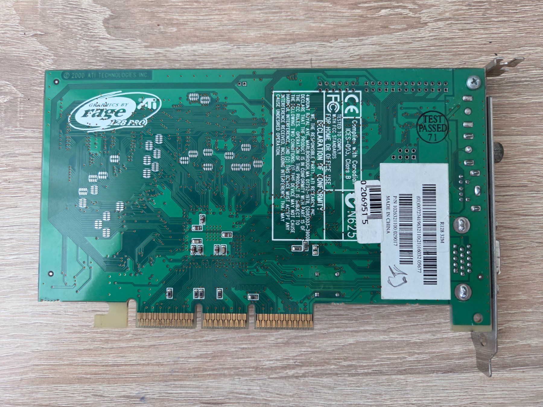 Schede grafiche: Graphic Card AGP ATI Rage 128 Pro 32mb - PC – Usato da Carouge GE venduto da Gasco 2