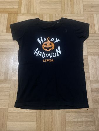 T-Shirt schwarz Halloween Motiv Livia Grösse S gebraucht