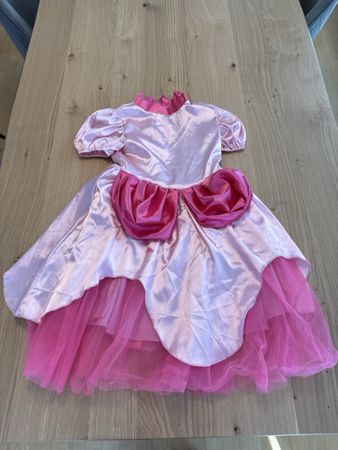 Kinderkostüm Peach Grösse 130 Prinzessin