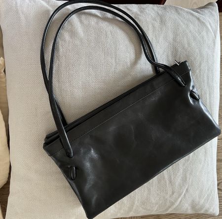 Schultertasche BY FAR Leder Schwarz