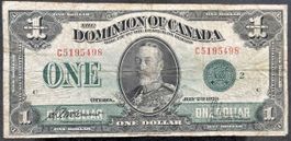 Kanada 1 Dollar Note von 1923, Dominion of Canada!