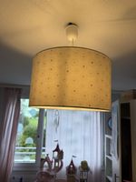 Hängelampe, Stoffschirm, Top Zustand!
