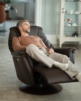 Leather Recliner Stressless Max Stressless®️ Max Moon Metal