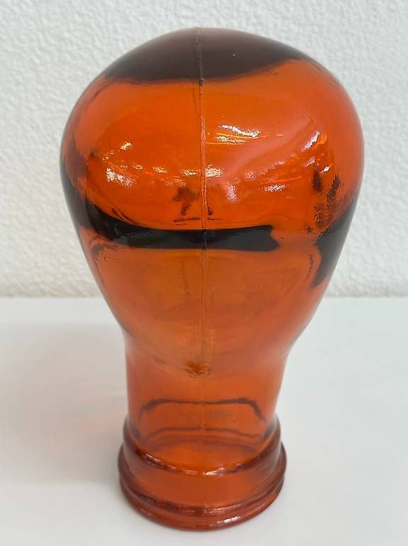 Sculture & Statue: Vintage Glasmannequin Kopf in Orange – Usato da Obernau venduto da Arche_Noah_Brocki 5