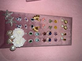 Lot de boucles d'oreilles fantaisie neuves