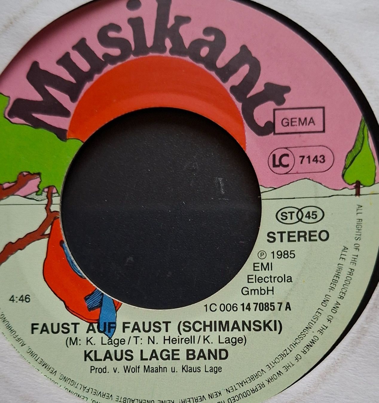 Dischi in vinile: Vinyl-Single Klaus Lage - Faust auf Faust – Usato da Langenthal venduto da Modo39