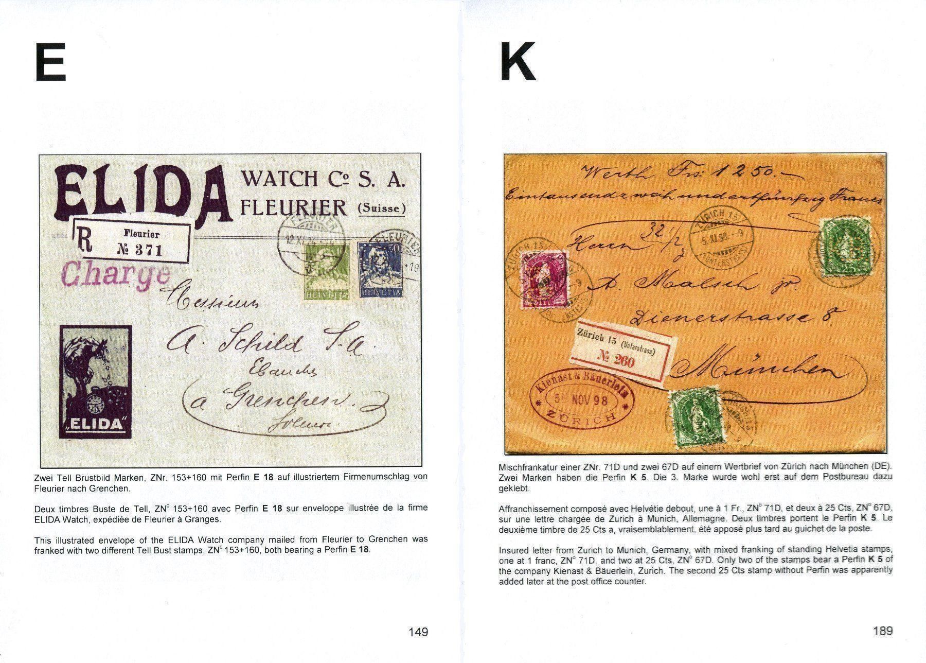 Tutti i francobolli: Schweizer PERFIN Katalog / SWISS PERFINS – Nuovo (secondo la descrizione) da Eglisau venduto da Chperfins 6