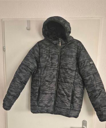 Winterjacke, Wendejacke mit Kapuze,  Gr. 170