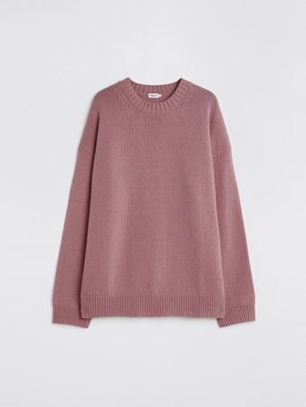 FILIPPA K Pullover mit Kaschmir Gr L faded burgundy NEU
