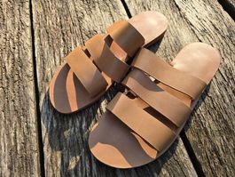 Leder: Sandalen Leder natur (39)