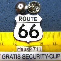 ROUTE 66 USA MAIN STREET PIN ENAMEL METALIC