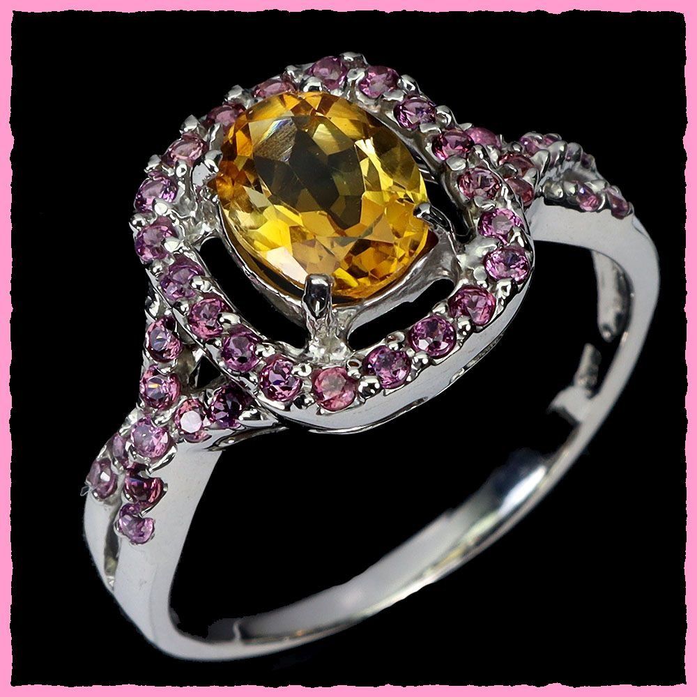 Anelli: Chitin / Rhodolith Ringe 925 Silber – Nuovo e nell'imballaggio originale da Oberglatt ZH venduto da Goldfee1