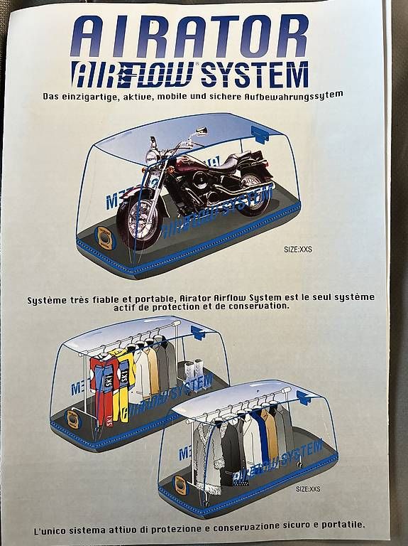 Teloni copertura moto: Aufblasbar Motorrad Garage – Usato da Oberhof venduto da Janis33 1