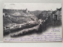 FRIBOURG  -   les deux Ponts  -  1907